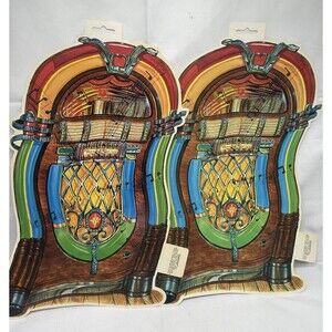 Ron Lewis Amscan  Jukebox Wall Decoration 16” Lot of 2 New RARE
